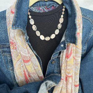 Marble Beaded Necklace and Earrings Set NWT